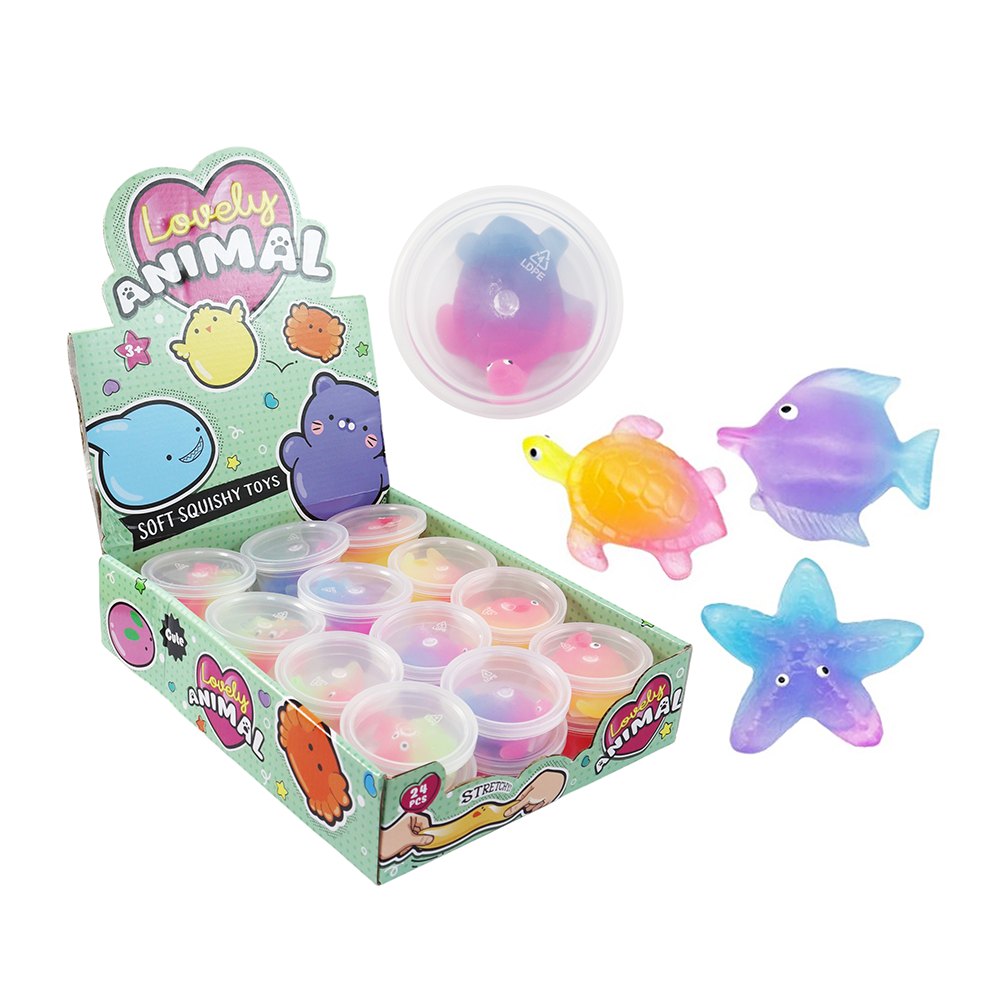 Squeeze Ocean Animal Translucent Assorted