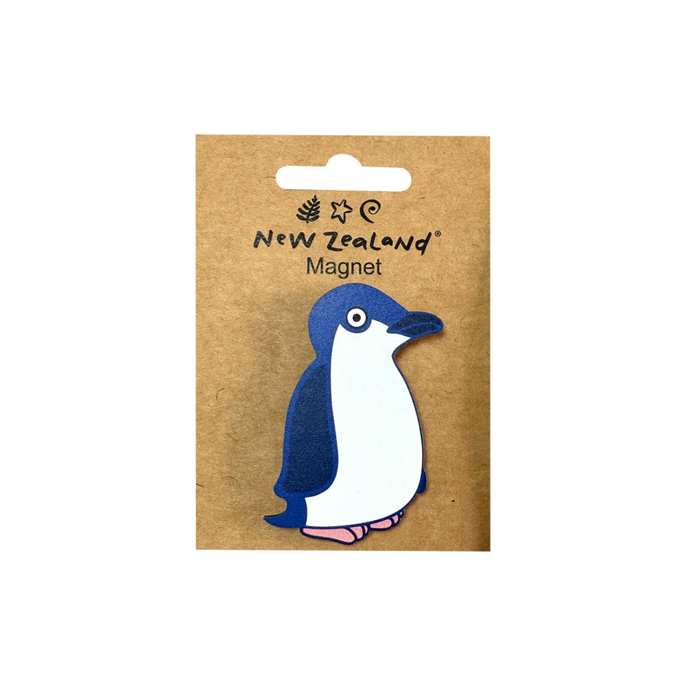 Wooden Magnet NZ Little Blue Penguin