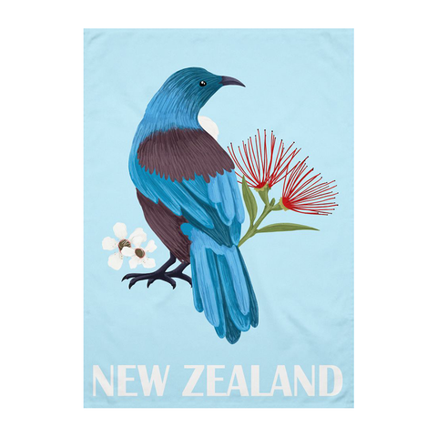 New Zealand Tea Towel Tūī