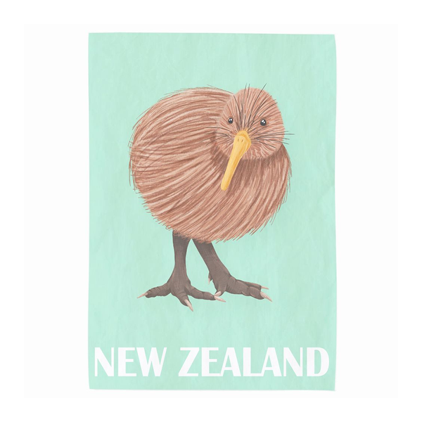 New Zealand Tea Towel Kiwi Mint