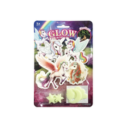 Glow in Dark Unicorns and Stars Wall Stickers Assorted