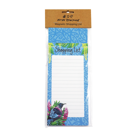 Magnetic Shopping List Tūī Dark Blue