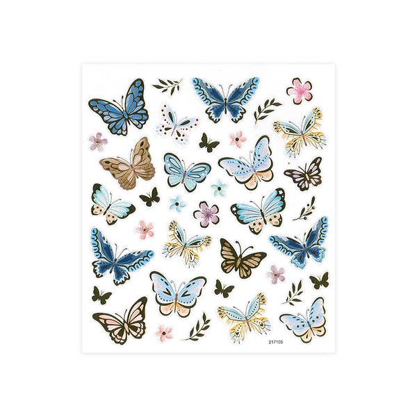 Gold Butterflies Stickers