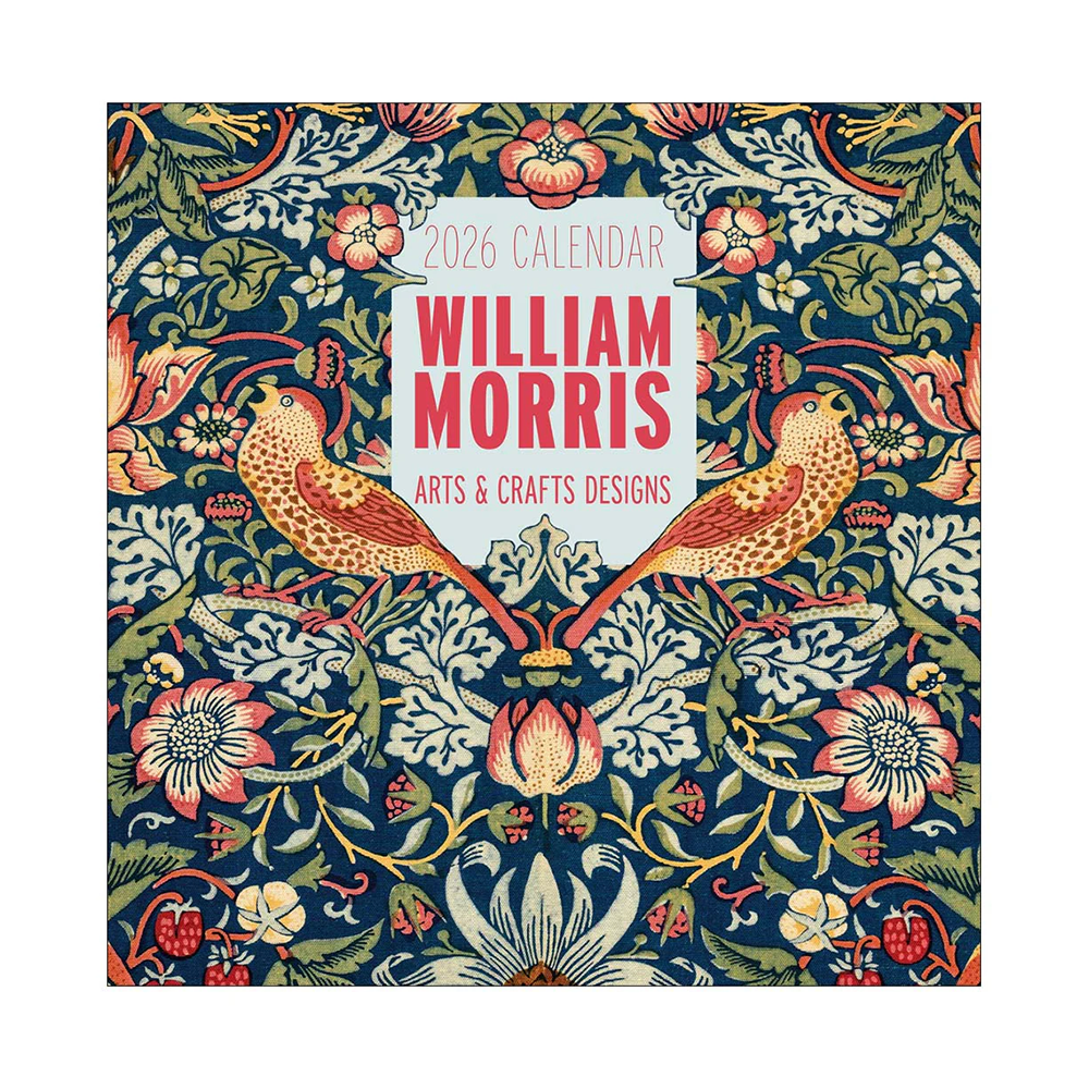 William Morris 2026 Wall Calendar Arts and Crafts Designs