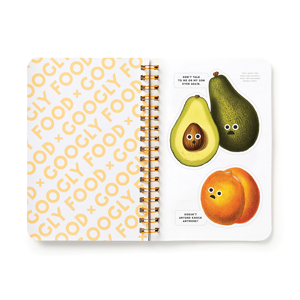 Brass Monkey Googly Fruit Sticker Book