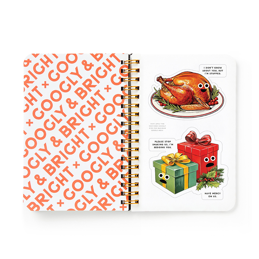 Brass Monkey Googly and Bright Holiday Sticker Book