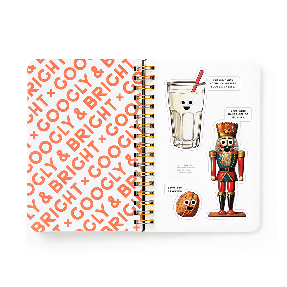 Brass Monkey Googly and Bright Holiday Sticker Book