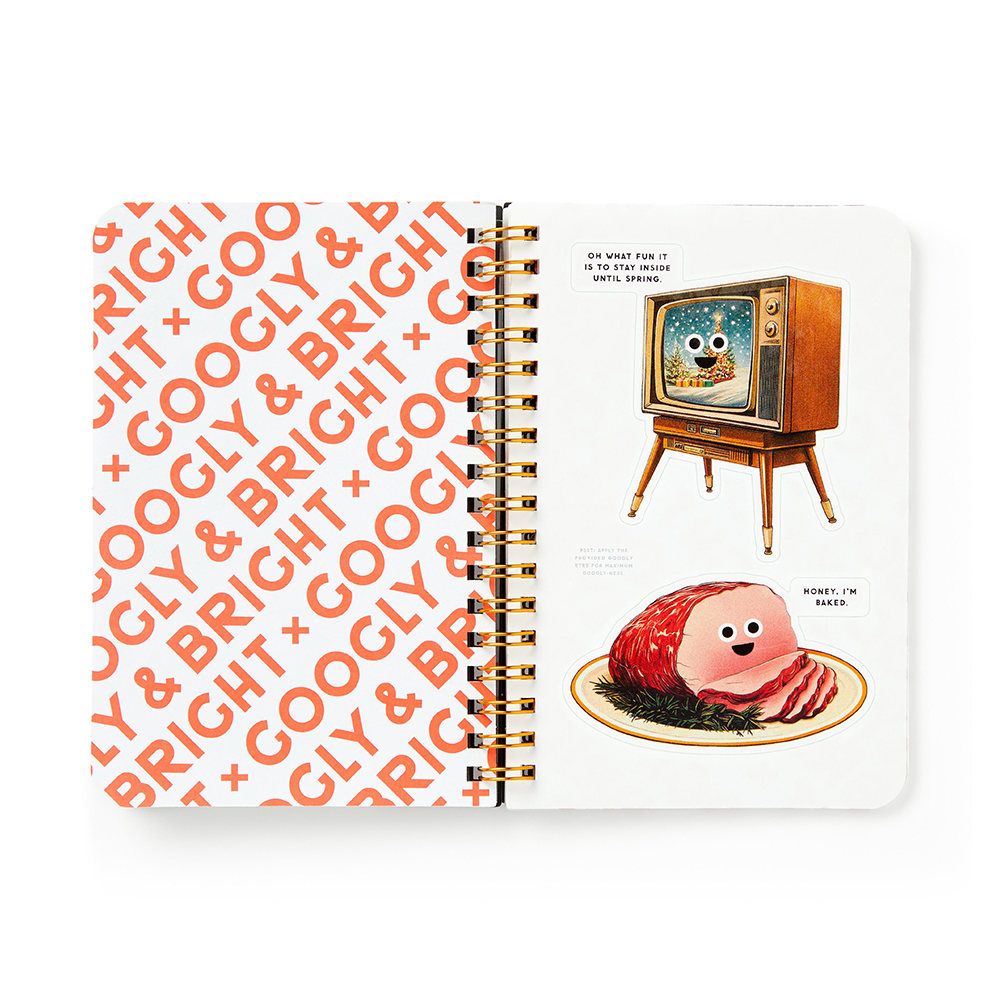 Brass Monkey Googly and Bright Holiday Sticker Book