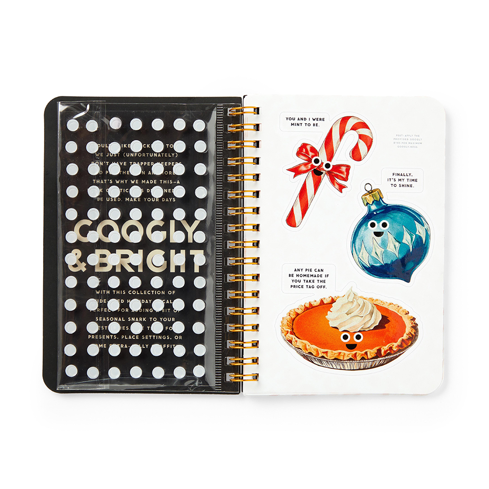 Brass Monkey Googly and Bright Holiday Sticker Book