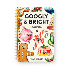 Brass Monkey Holiday Sticker Book Googly & Bright