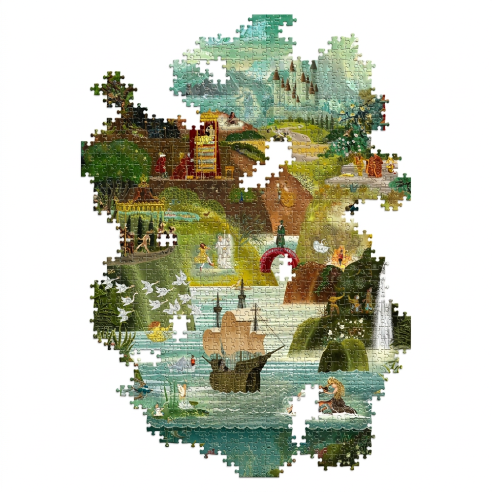 World of Hans Christian Anderson Fairy Tales 1000 Peice Jigsaw Puzzle