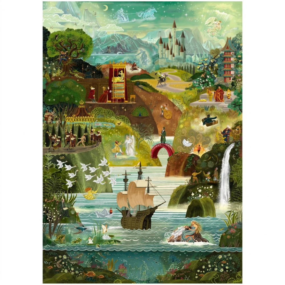 World of Hans Christian Anderson Fairy Tales 1000 Peice Jigsaw Puzzle