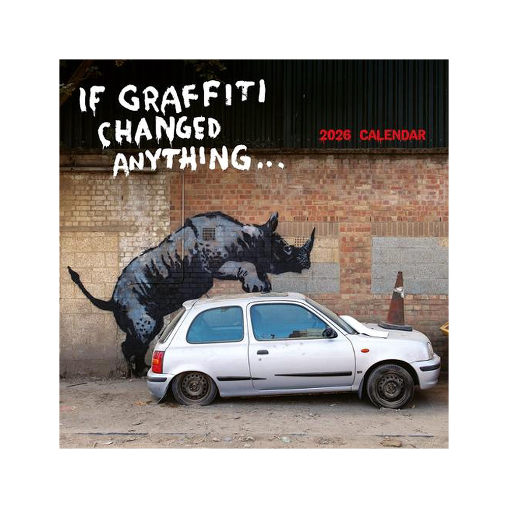2026 Wall Calendar Banksy If Graffiti Changed Anything