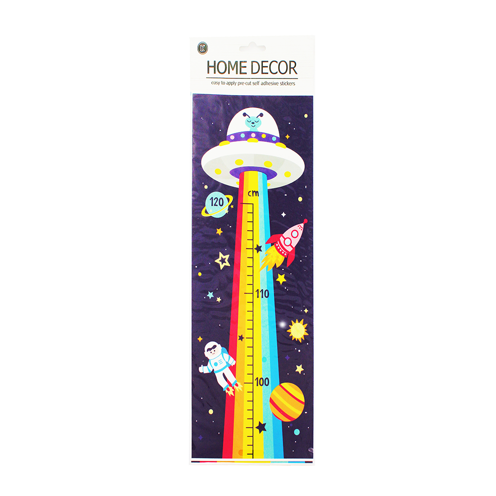 UFO Height Chart Wall Sticker