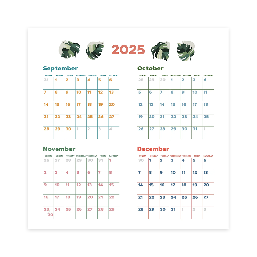 2026 Wall Calendar Catffirmations