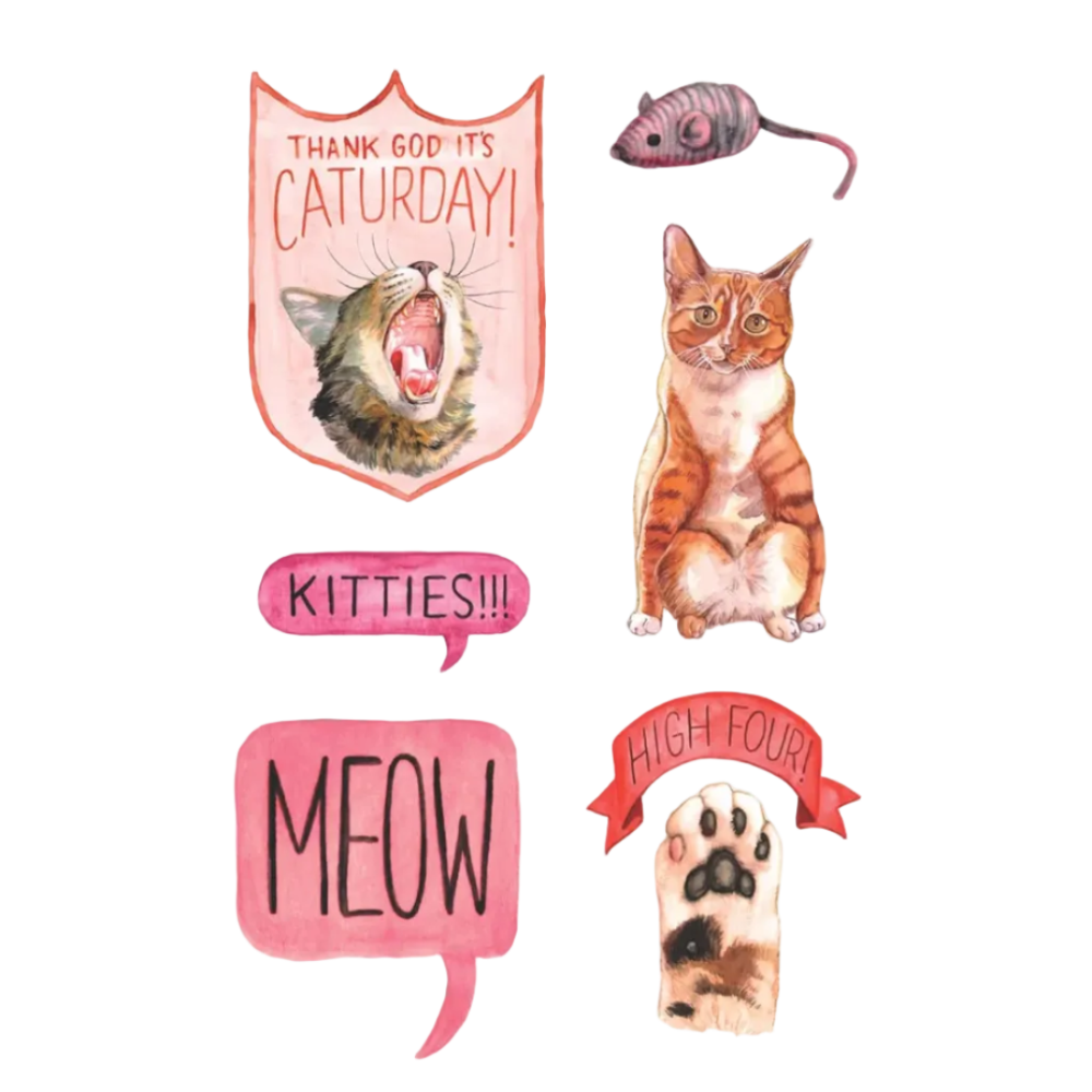 The Cat's Meow Sticker Book