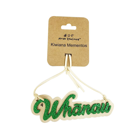 Kiwiana  Decoration Glitter Whānau
