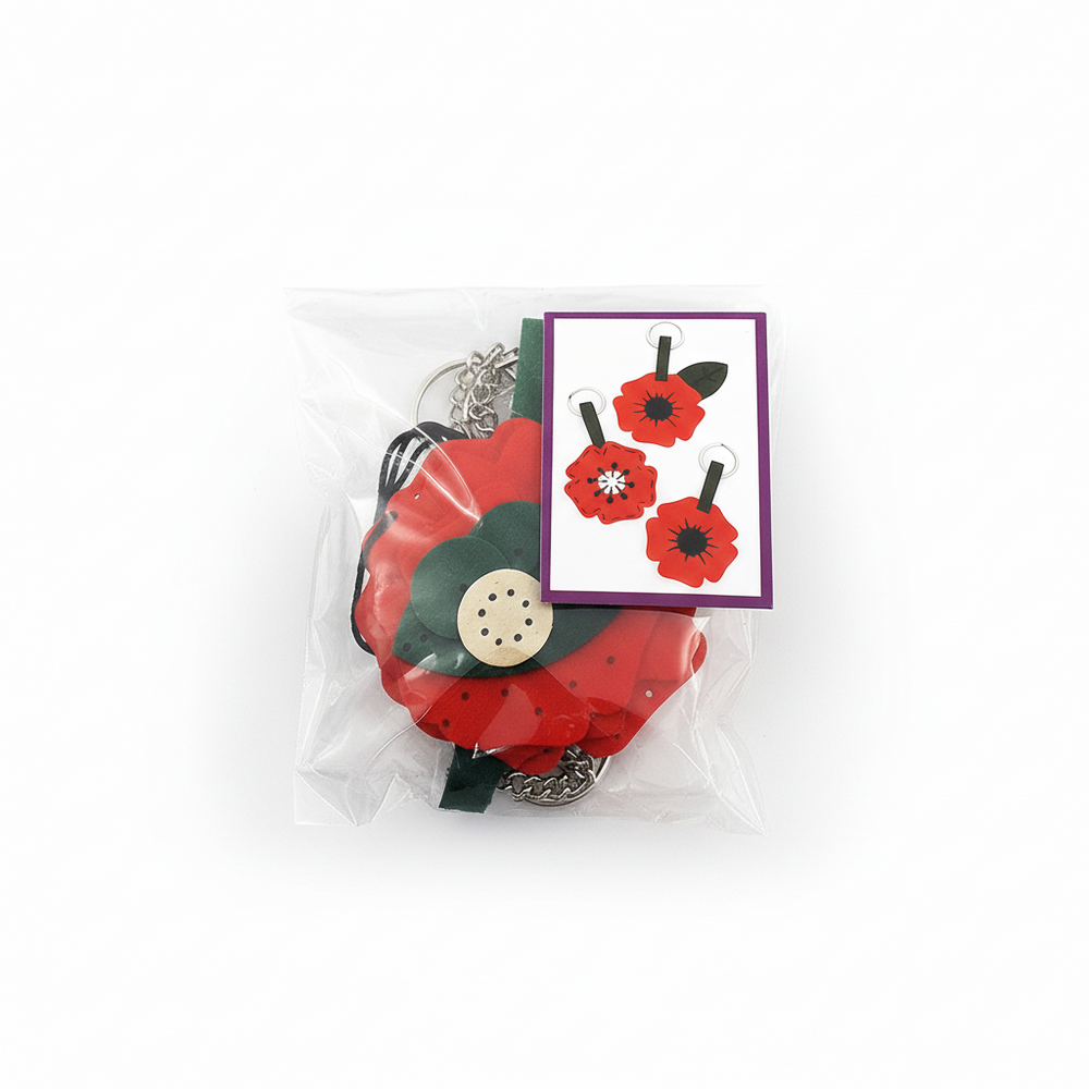 Make Your Own Keyring Poppy Assorted