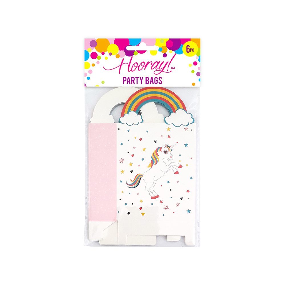 Hooray Party Bags Unicorn Pack of 6