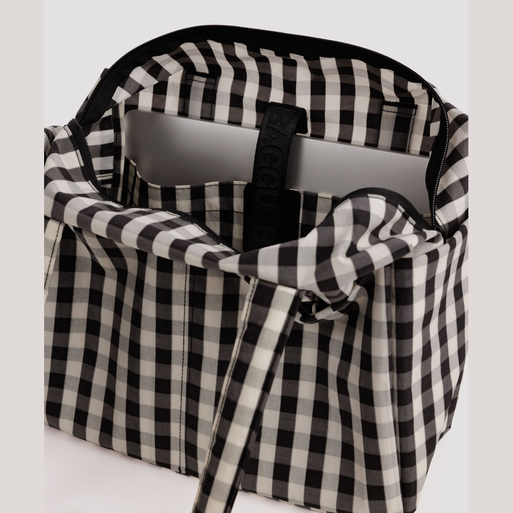 Baggu Everyday Cloud Bag Black and Cream Gingham