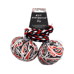 Poi Set of Two Red