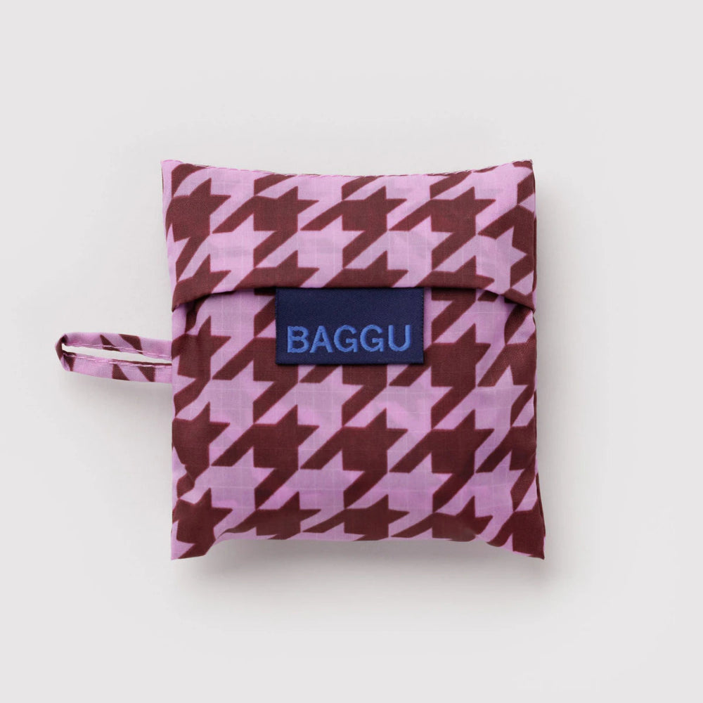 Baggu Baby Reusable Bag Pink Houndstooth