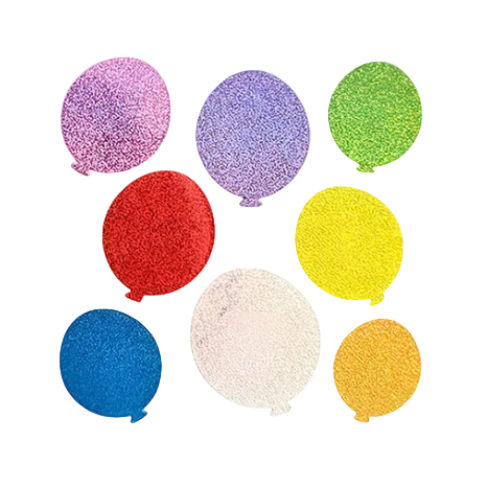 Sticker Garden Sheet Glitter Balloons Birthday