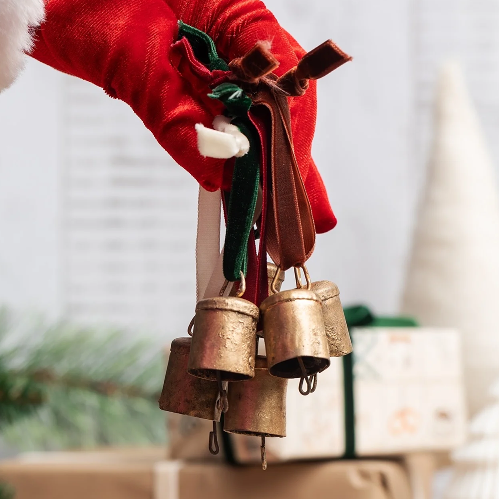 Christmas Decoration Brass Bell Assorted