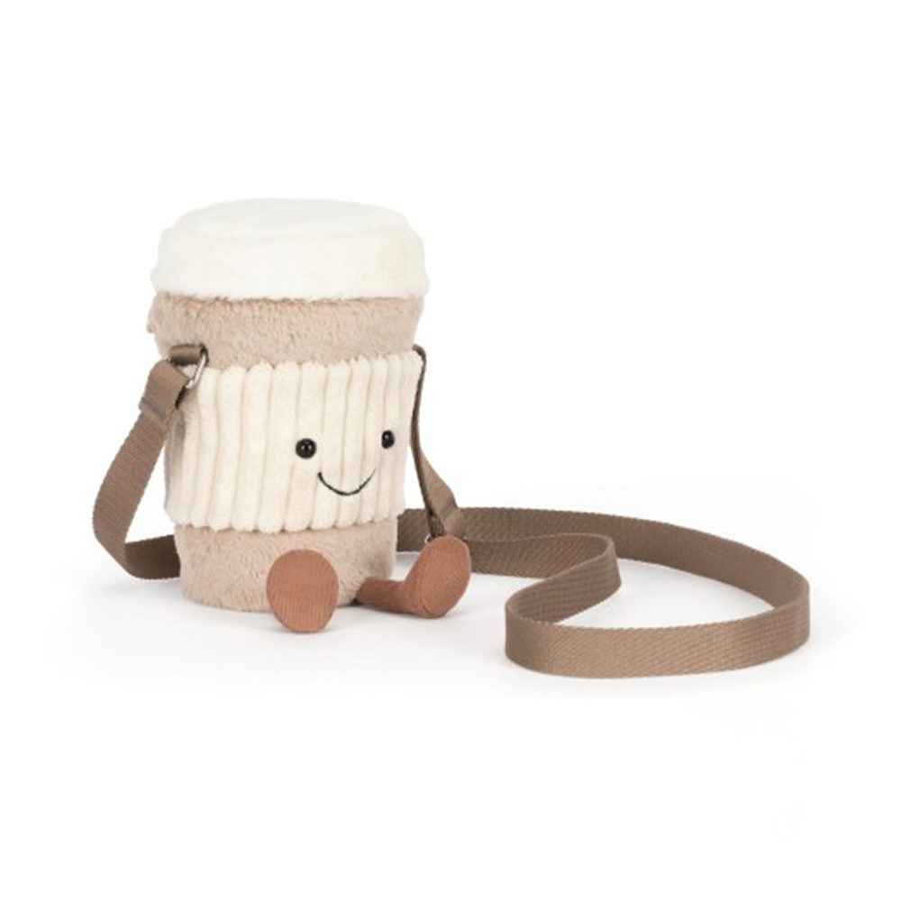 Jellycat Amuseable Perkle Coffee-To-Go-Bag Sholder Bag Thick Strap