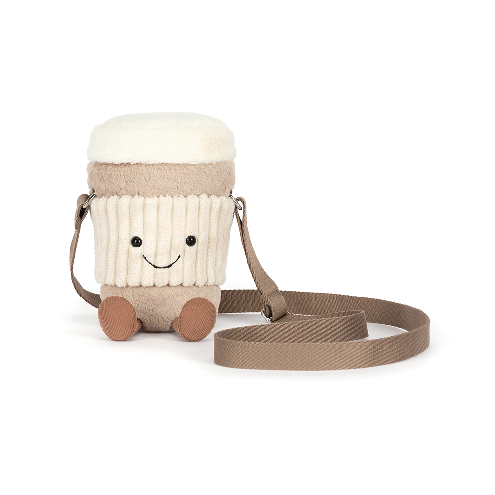 Jellycat Amuseable Perkle Coffee-To-Go-Bag Sholder Bag Thick Strap