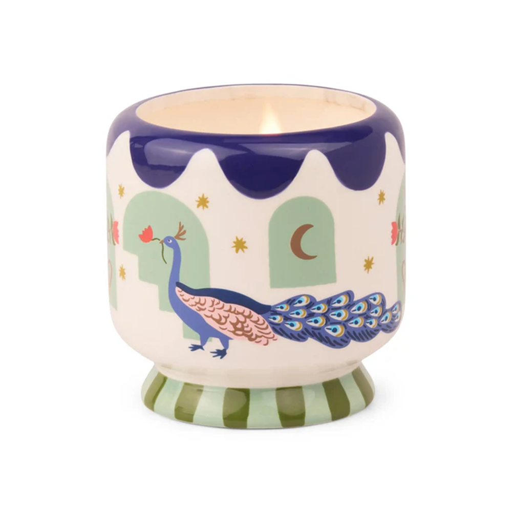 Paddywax Adopo Flower Ceramic Candle Misted Lime226g