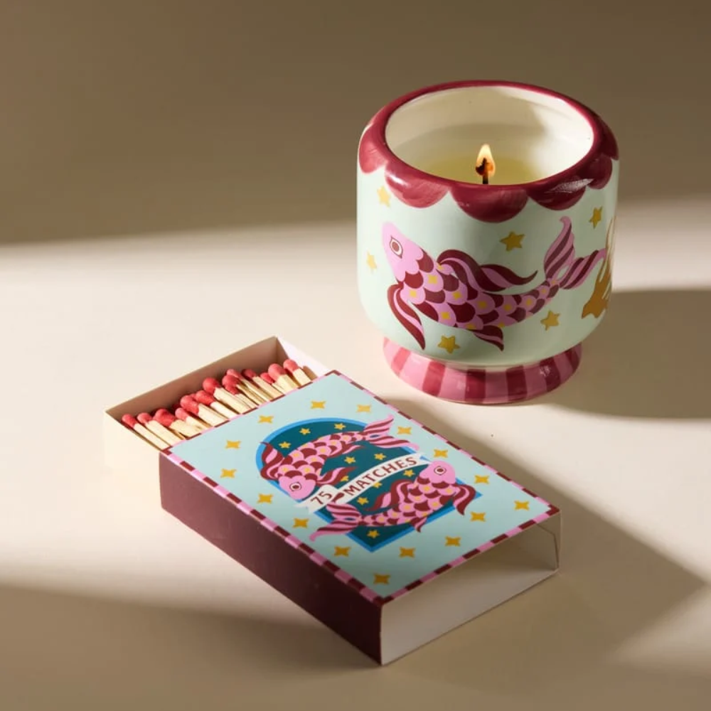 Paddywax Adopo Flower Ceramic Candle Koi Ocean Tide 226g