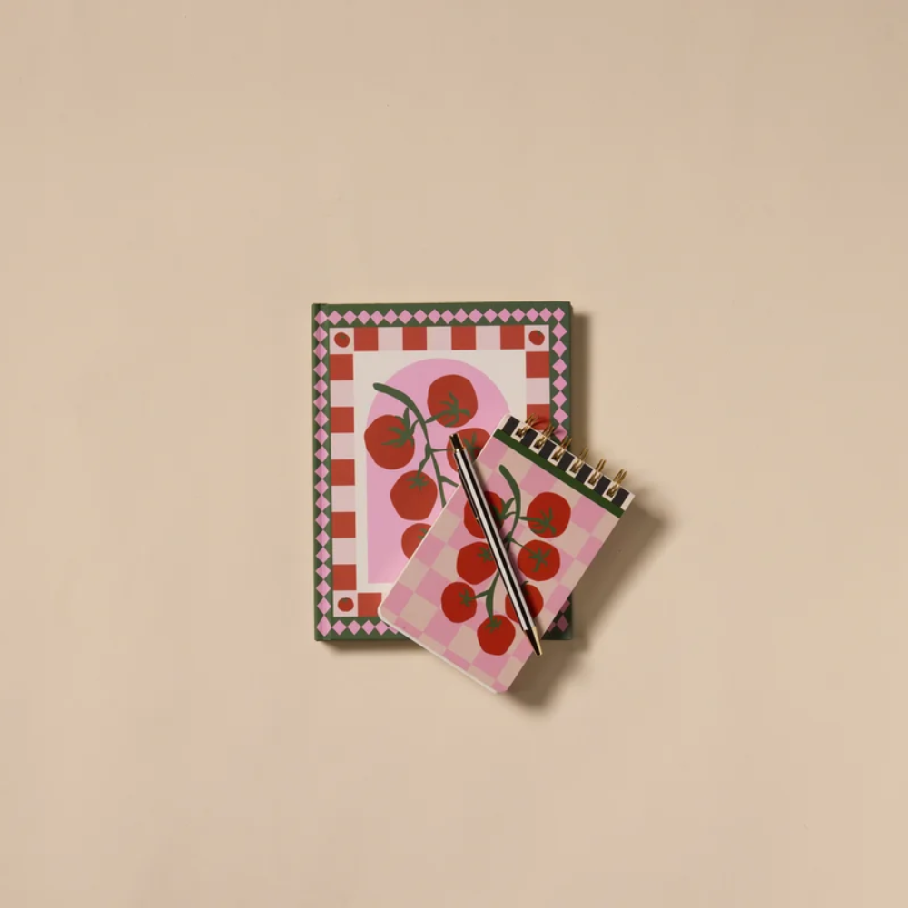 Designworks Ink Twin Wire Notepad Tomato