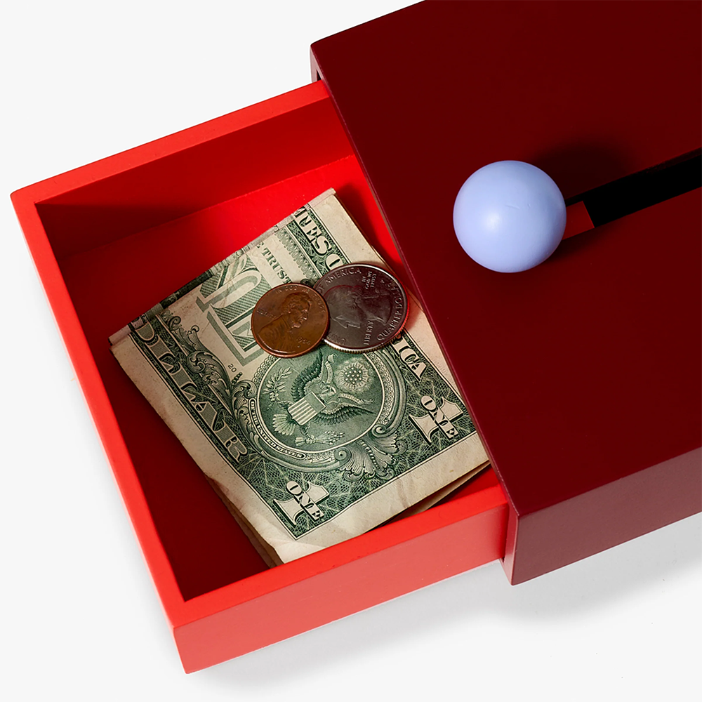 Areaware Cache Box Small Red Orange