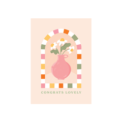 Alura Designs X Iko Iko Card Vase Congrats