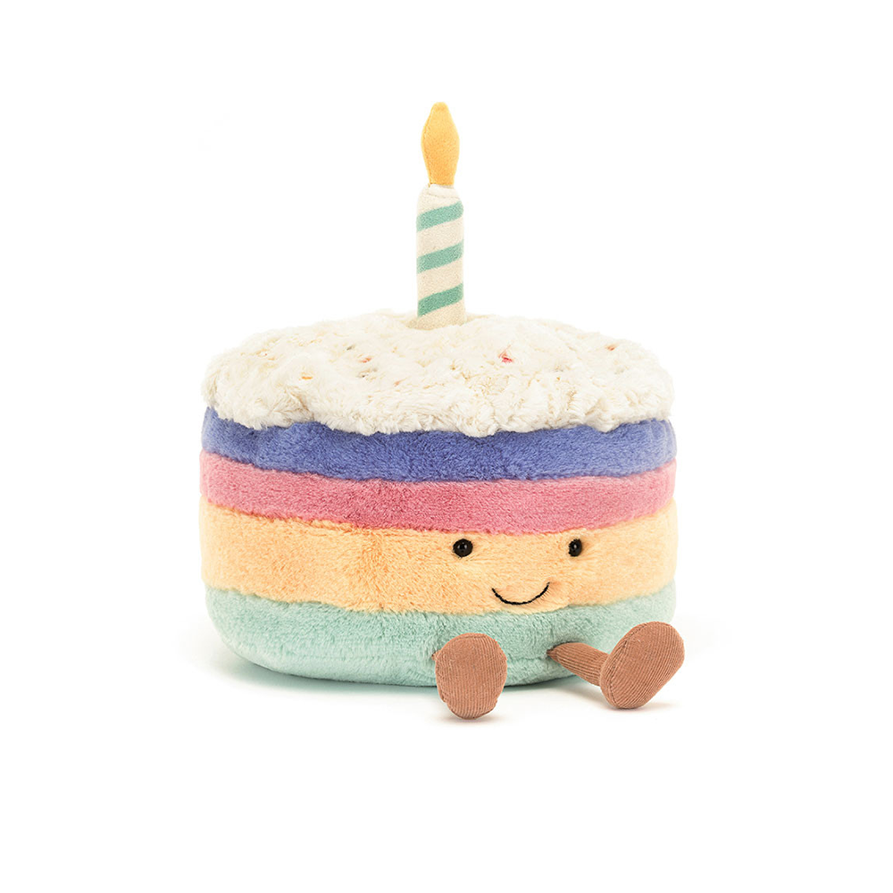Jellycat Amuseables Rainbow Birthday Cake