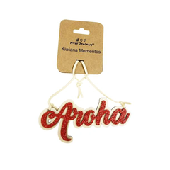 Kiwiana Decoration Glitter Aroha