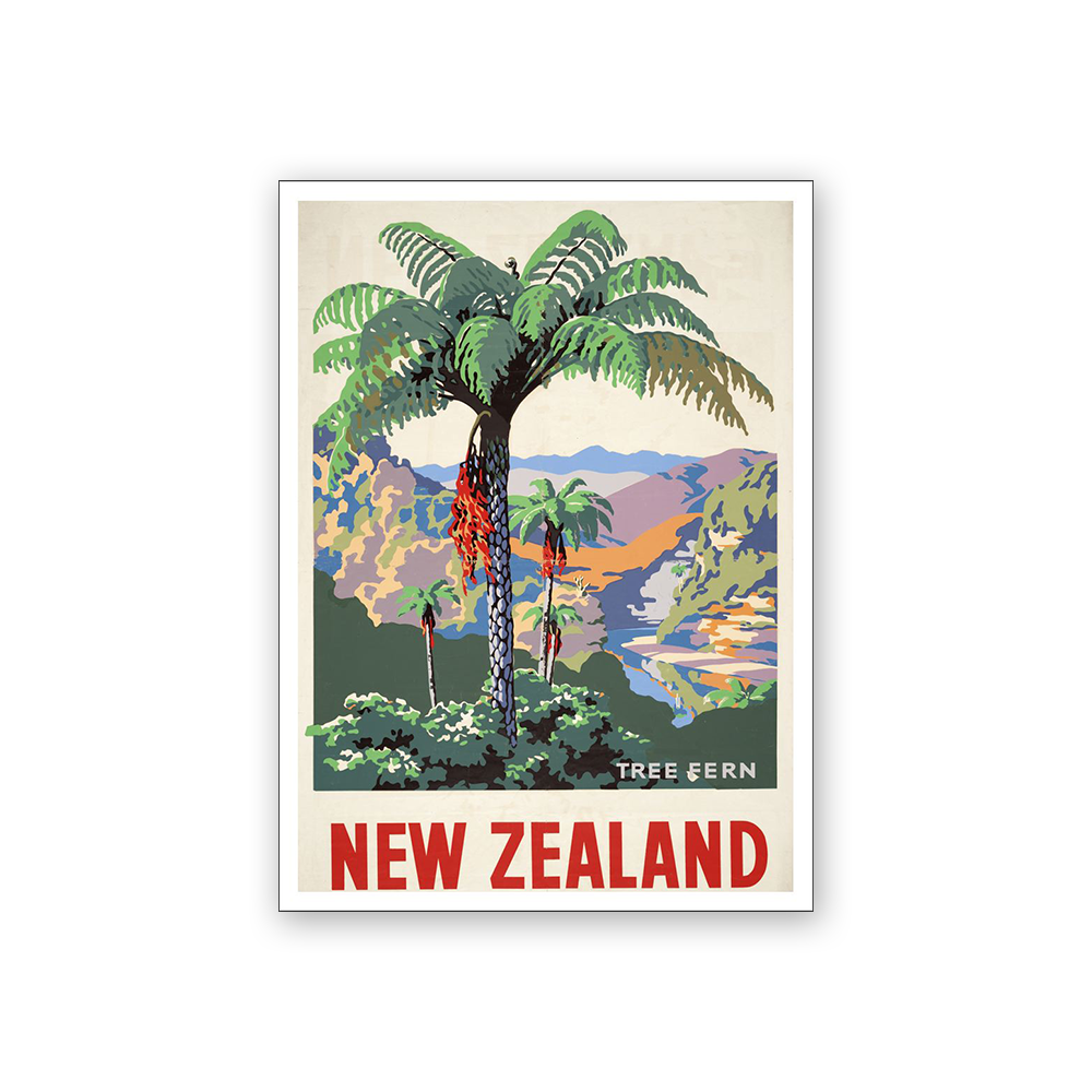 Art Magnet Vintage Tourism Tree Fern