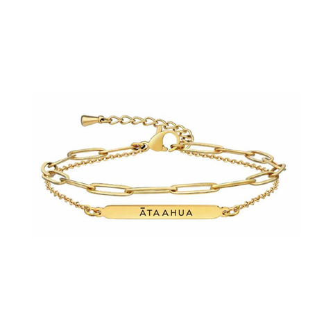 Little Taonga Double Chain Bracelet Ātaahua