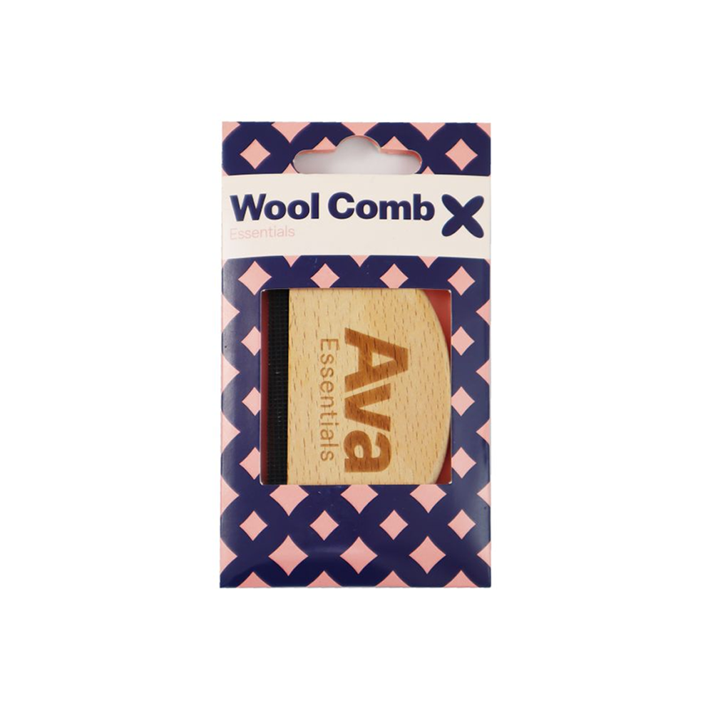 Ava Wooden Wool Comb