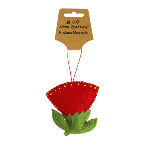 Felt Pōhutukawa Hanging Decoration