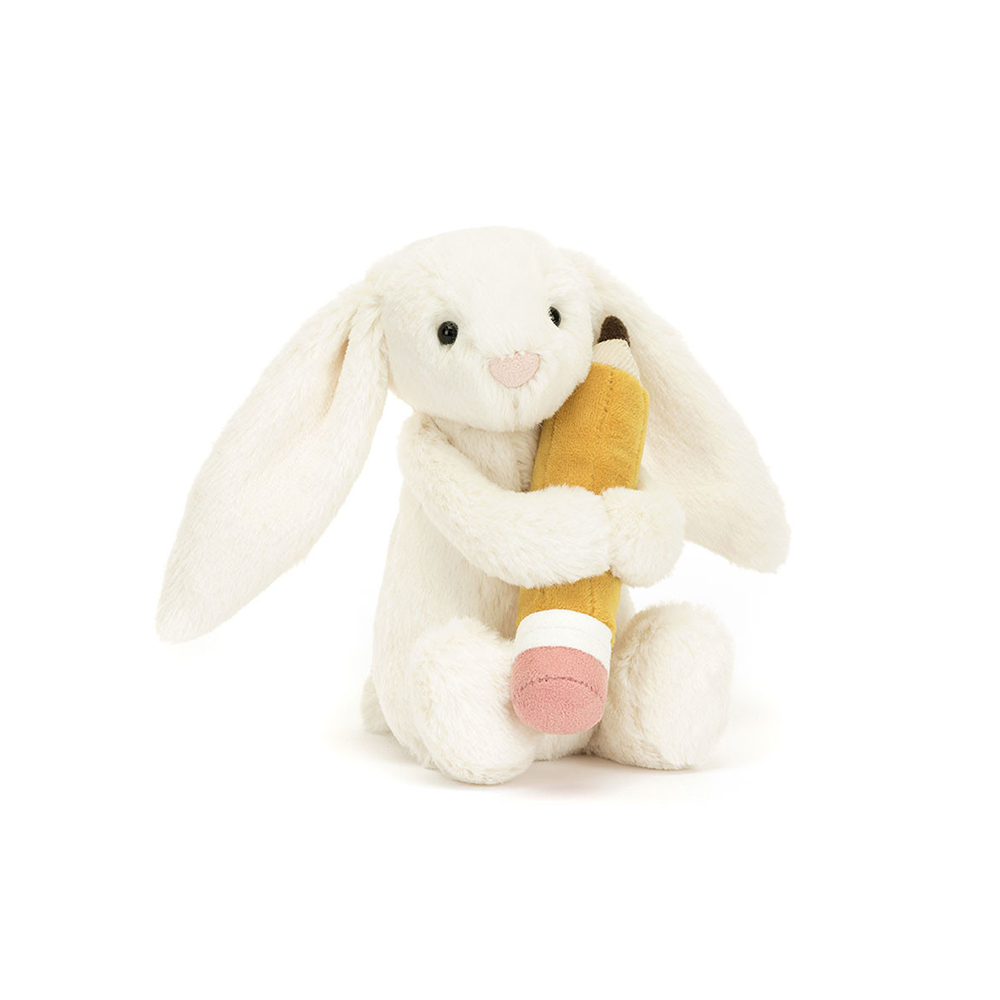 Jellycat Bashful Bunny with Pencil