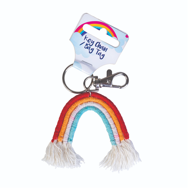 Rainbow Keychain Bag Tag Assorted