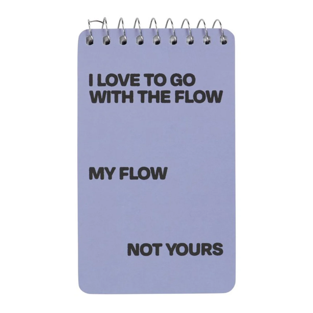 Blue Q Spiral Notepad Go With The Flow