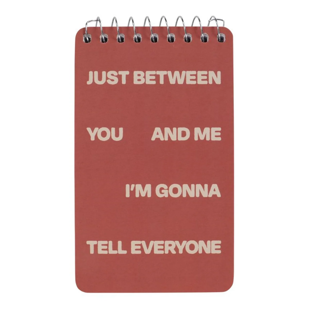 Blue Q Spiral Notepad Tell Everyone