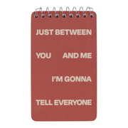 Blue Q Spiral Notepad Tell Everyone