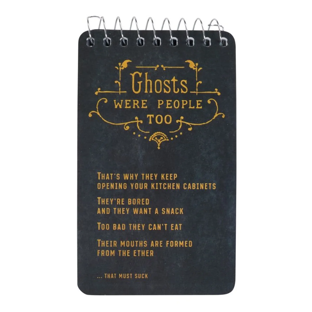 Blue Q Spiral Notepad Ghosts were People