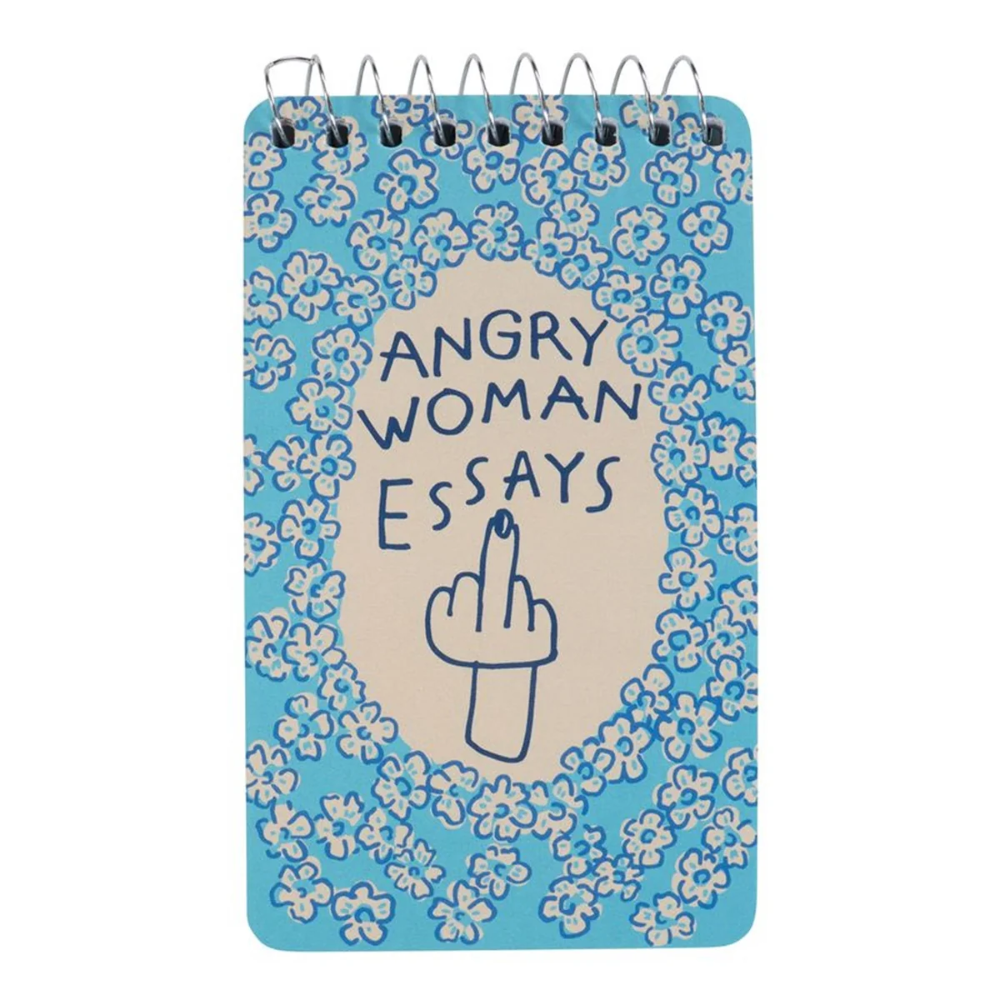Blue Q Spiral Notepad  Angry Woman Essays