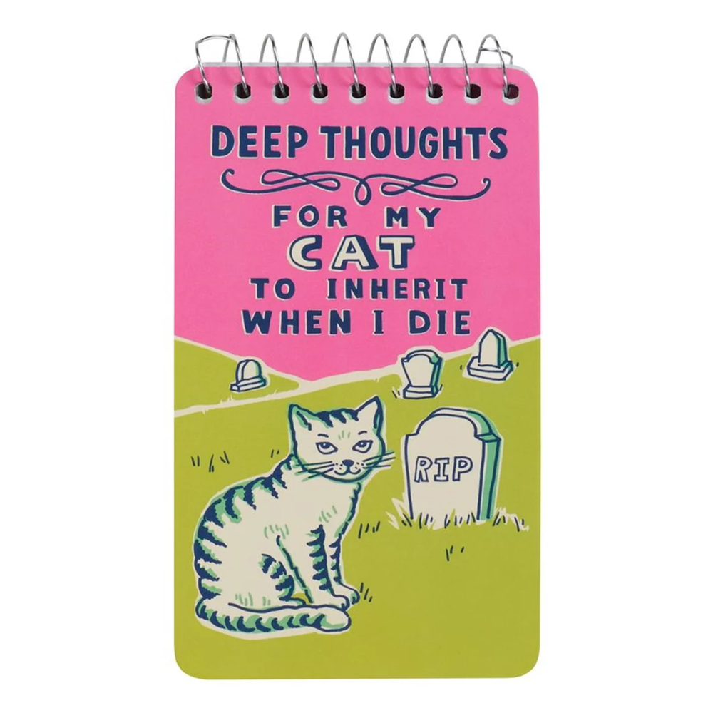 Blue Q Spiral Notepad Deep Thoughts