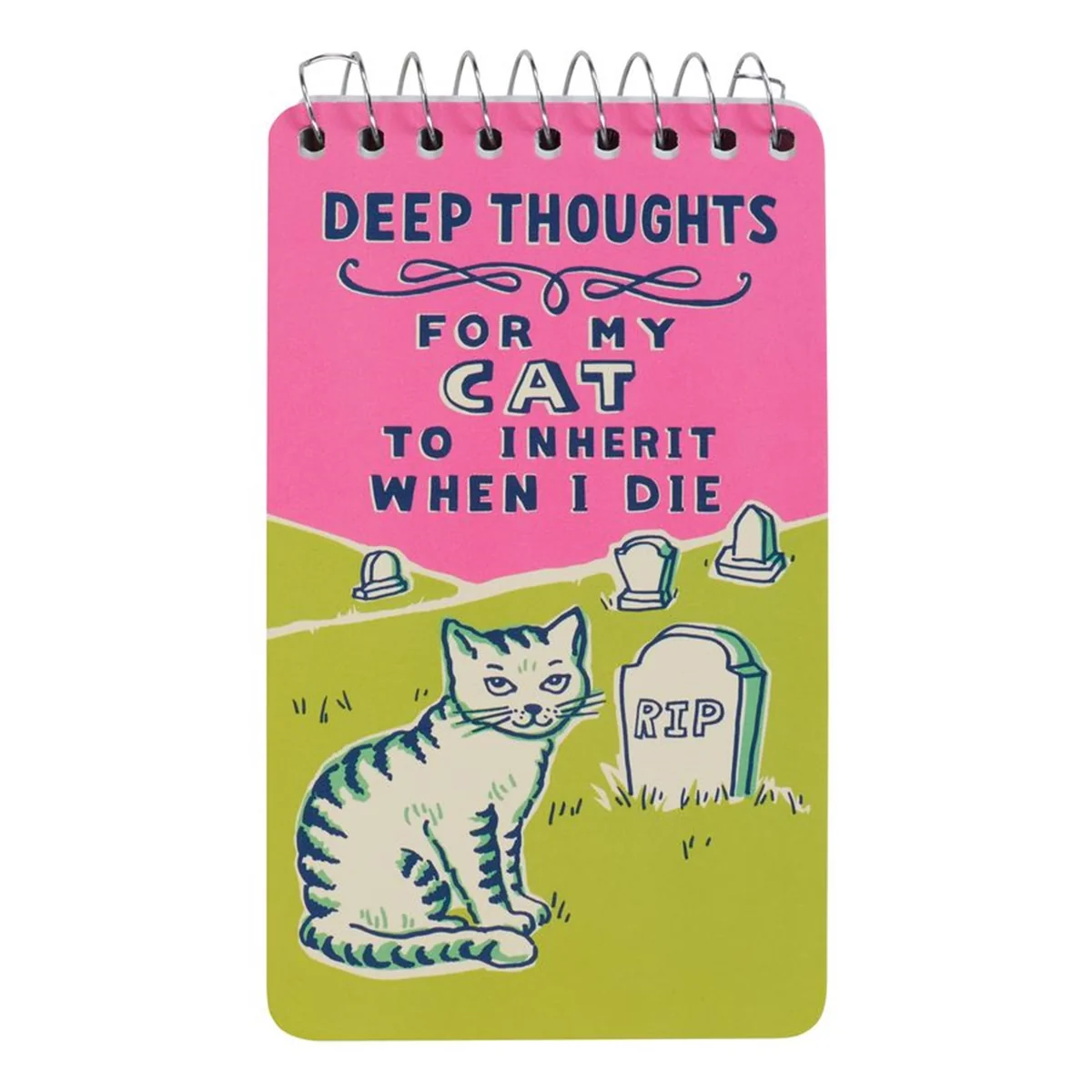 Blue Q Spiral Notepad Deep Thoughts